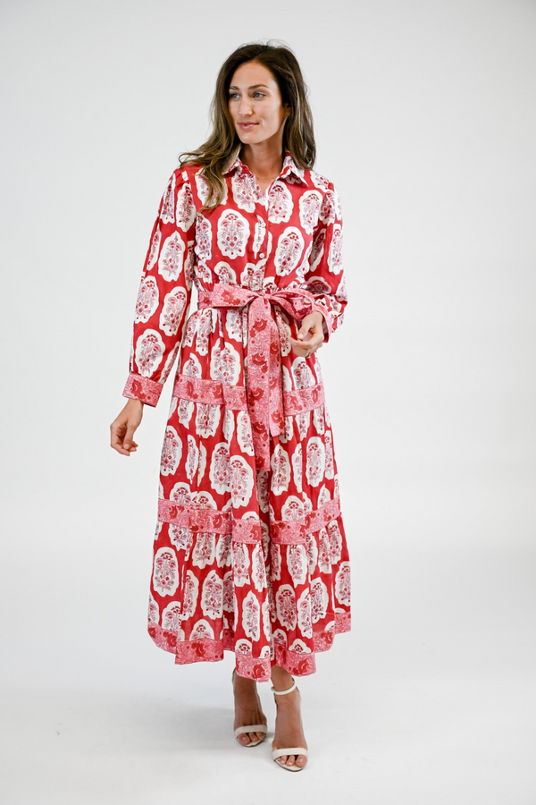 Light Gray Rose Dress | Garnet Bloom Maxi Dress