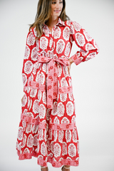 Light Gray Rose Dress | Garnet Bloom Maxi Dress