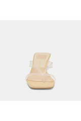 Lavender Brevel Vinyl Heels | Crystal Jelly Heel