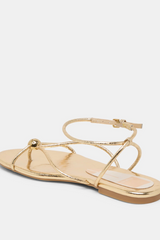Kenley Sandals | Gold Leather