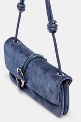 White Smoke Alice Slant Baguette purse