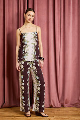 Cheyenne Linear Floral Stripe Pants Set