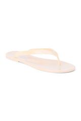 White Smoke Olsen Jelly Flip Flops | Nude Flip Flop