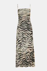 Lavender Adella Dress in Caramel Zebra Maxi Dress