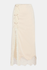 Antique White Lissandra Skirt Midi Skirt