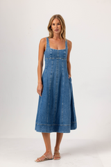 Light Gray Willa Dress Midi Dress