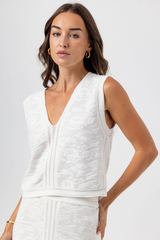 Lavender Clover Sweater Vest Sweater Vest