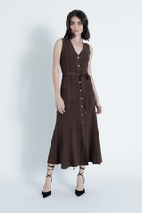 Light Gray Valeria Knit Maxi Dress Maxi Dress