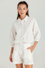 Light Gray Poplin Brooklyn Shirt Shirt