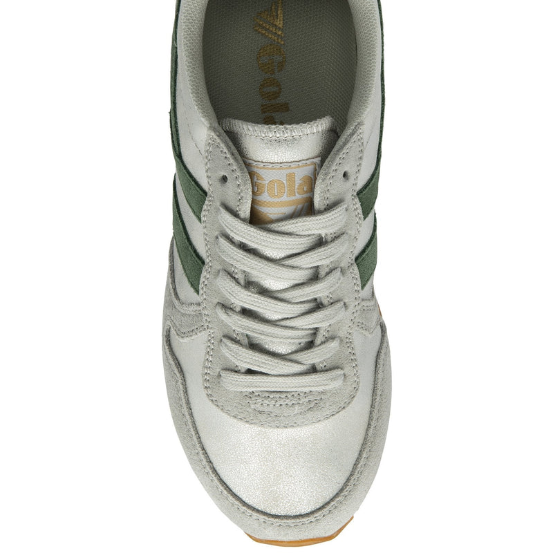 Gray Daytona Blaze Sneaker | Silver/Evergreen/Chalk Pink Sneaker