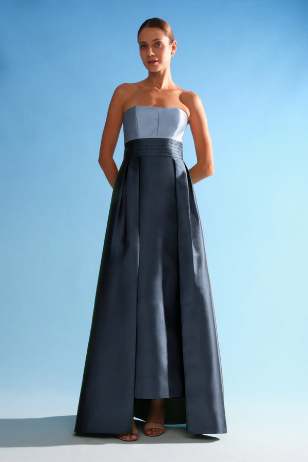 formal satin slip dress Tuscany Maxi Slip Dress ~ Copper Luxe Satin M