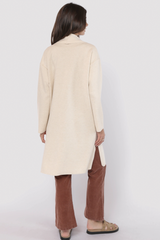 Light Gray Alessia Shawl Collar Open Coat Coat