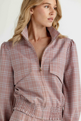 Lavender Ever Jacket in Foxglove Check Jacket