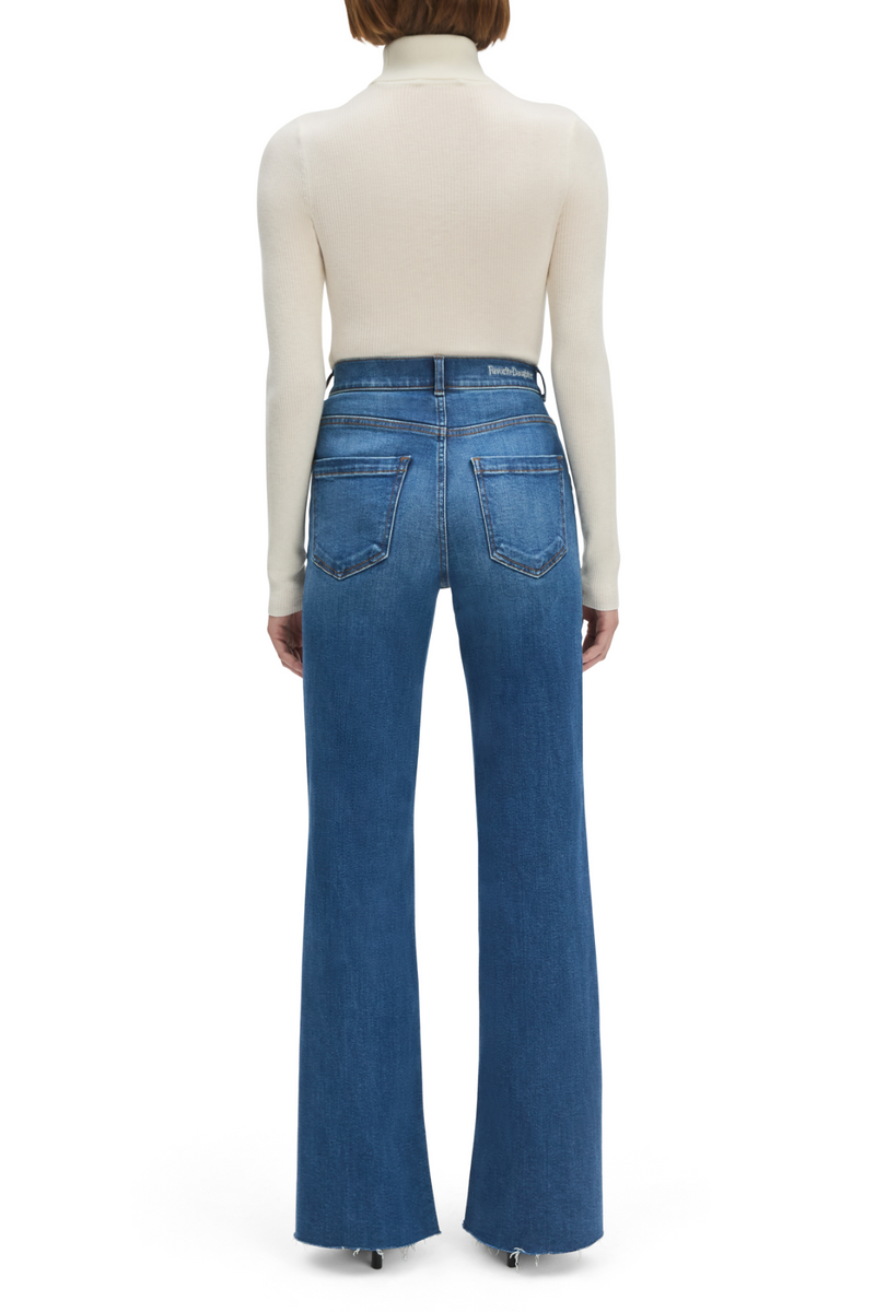 Dark Slate Gray The Jordie Super High Rise Wide Leg | Madison Jeans