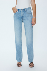 Lavender Issa Mid Rise Relaxed Straight | Road Trip Jeans