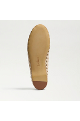Lavender Shira Woven Ballet Flat | Ivory Woven Leather flats