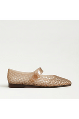 Lavender Michaela Jelly Mary Jane Flat |  Transparent Brown Jelly Sandal