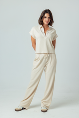 Light Gray Lune Top Top