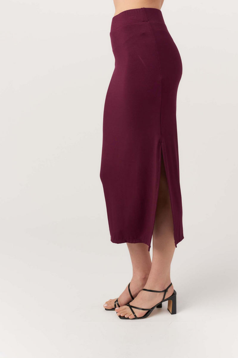 Dark Slate Gray Walk Away Skirt Midi Skirt