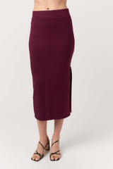 Dark Slate Gray Walk Away Skirt Midi Skirt