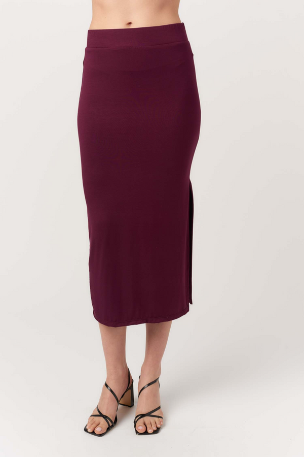 Dark Slate Gray Walk Away Skirt Midi Skirt