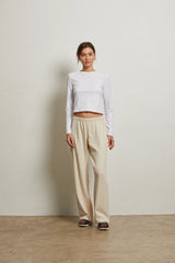 Gray Nora French Terry Pull On Pant Pant