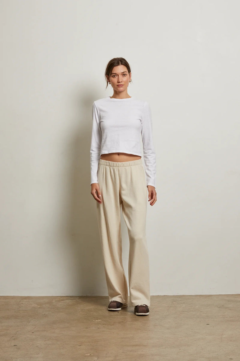 Gray Nora French Terry Pull On Pant Pant