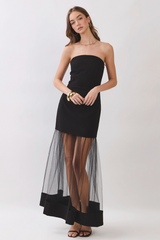 Light Gray The First Impression Dress Midi Dress