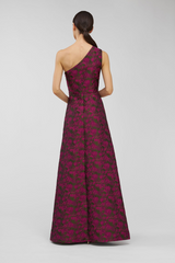 Light Gray Ashley | One Shoulder Gown Formal Gown