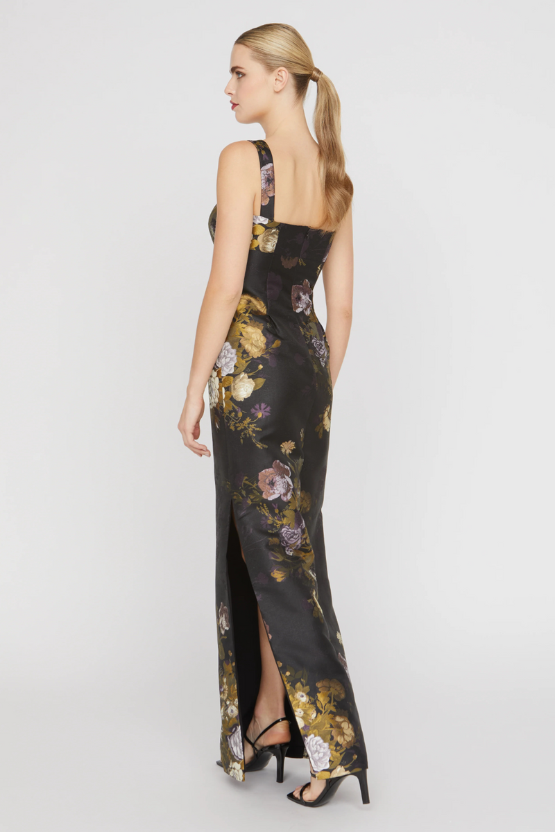 Light Gray Lilith | Column Gown Formal Gown