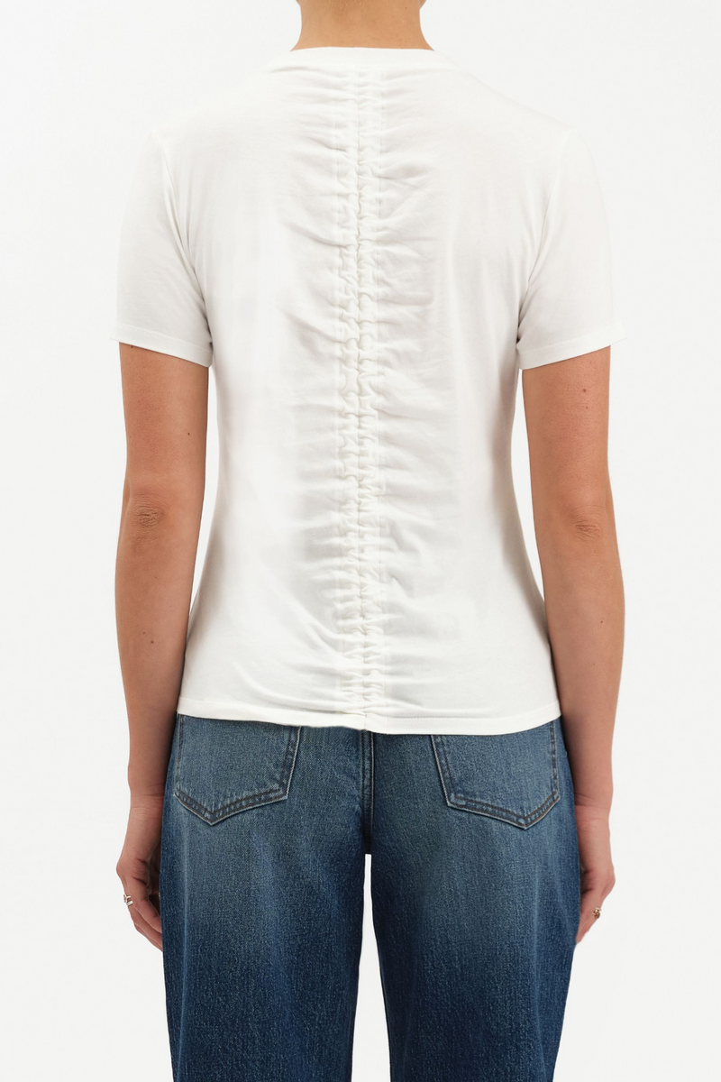 Dark Slate Gray Soul Ties Ruched Back Tee Tee
