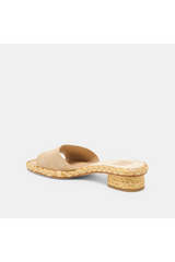 Lavender Dixi Sandals | Camel Suede Shoe