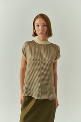 Gray Penny Blouse Top