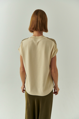 Gray Penny Blouse Top