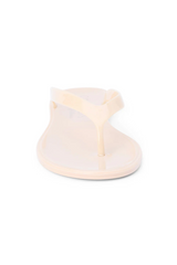 White Smoke Olsen Jelly Flip Flops | Nude Flip Flop