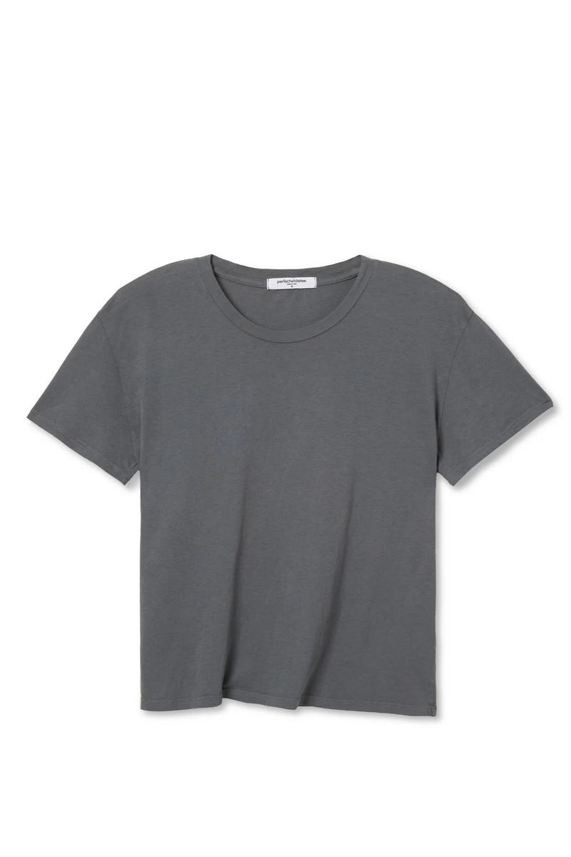 Dim Gray Harley Boxy Crew Tee T Shirt