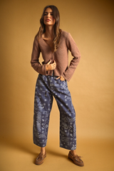 Sandy Brown Pattern Play Pants Pant