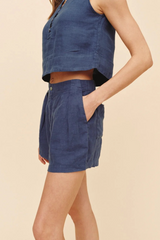 Wheat Double Pleat Short Short