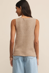 Light Gray Marge Sweater Vest Top