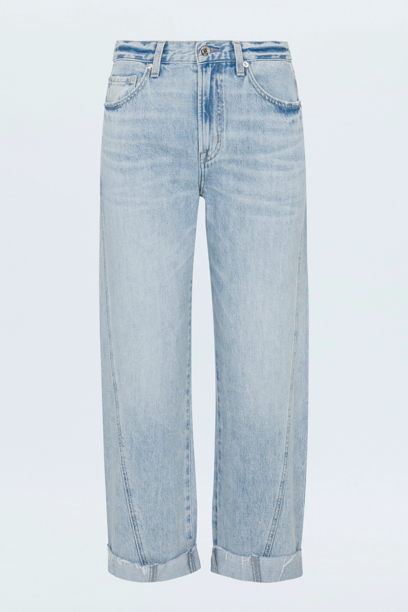 Lavender Kacey Mid Rise Cuffed Straight Jean | Berkeley Jeans