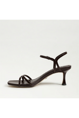 Presley Strappy Kitten Heel | Chocolate Patent Leather