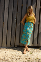 Dark Slate Gray Iris Crochet Top Top