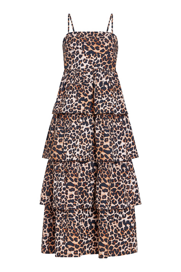 Wheat Ophelia Dress in Leopard Maxi Dress