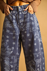 Dark Slate Gray Pattern Play Pants Pant
