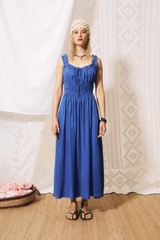 Light Gray Toto Ruched Midi Dress Midi Dress
