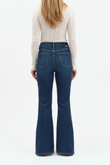 Dark Slate Gray Sunset High Rise Flare | Magic Hour Pant