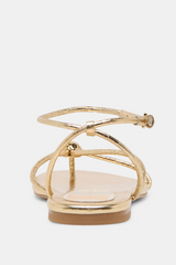 Kenley Sandals | Gold Leather