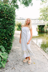 White Smoke Cleo | Ivory Vine Maxi Dress