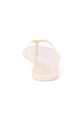 White Smoke Olsen Jelly Flip Flops | Nude Flip Flop