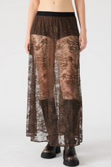 Dark Slate Gray Gisela Skirt Maxi Skirt